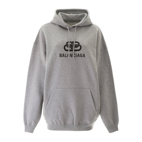 Balenciaga 巴黎世家 20春夏 女裝 服飾 淺灰色連帽棉質(zhì)字母印花 女衛(wèi)衣 578135