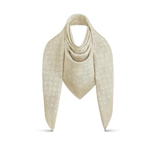  LV路易威登 22年秋冬 女士 圍巾 CHALE JACQUARD SUMMER STARDUST M77814