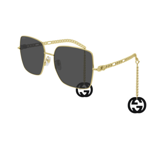 GUCCI/古馳 男士黑色時(shí)尚休閑太陽(yáng)鏡 GG0724S 001