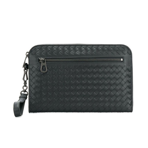 Bottega Veneta/葆蝶家 男包 男士皮質(zhì)編織經(jīng)典時尚拉鏈?zhǔn)帜冒?493190V46511000