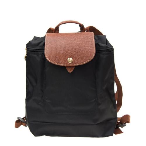 Longchamp/瓏驤 女士黑色時尚休閑雙肩背包 L1699 089 001 PLSX
