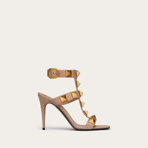  VALENTINO華倫天奴 22年秋冬 女士 高跟涼鞋 SANDALES ROMAN STUD EN VEAU. TALON?: 100?MM