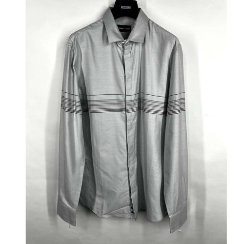 Emporio Armani/安普里奧阿瑪尼灰色男士長袖襯衫  R1CF2TR119C018 瑕疵折扣