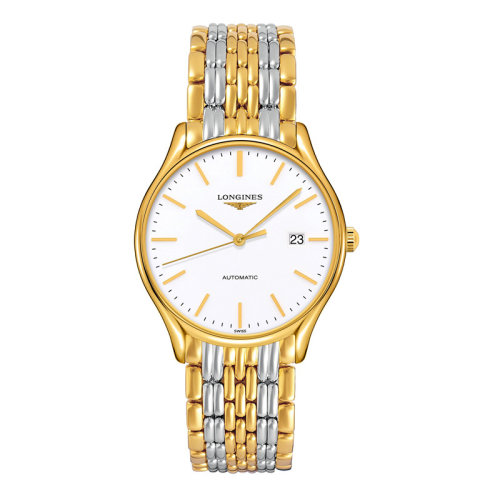 LONGINES/浪琴 律雅系列 精鋼黃色PVD涂層 自動(dòng)機(jī)械  男士腕表 L4.960.2.12.7