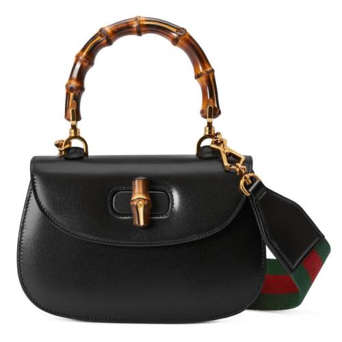  GUCCI古馳 22年秋冬 女士 Gucci Bamboo 1947系列竹節(jié)小號手提包 675797 10ODT 1060