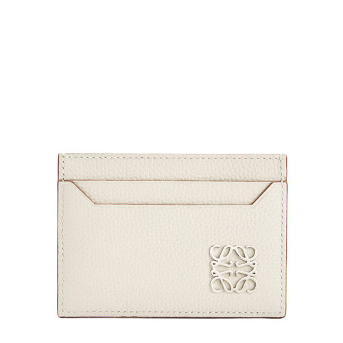 LOEWE/羅意威  女士幽靈白粒面小牛皮徽標(biāo)印花卡片夾0010593473