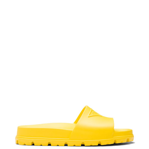 PRADA/普拉達 22年春夏新款 男士陽光黃色橡膠拖鞋穆勒鞋2X3085_3LKV_F0377
