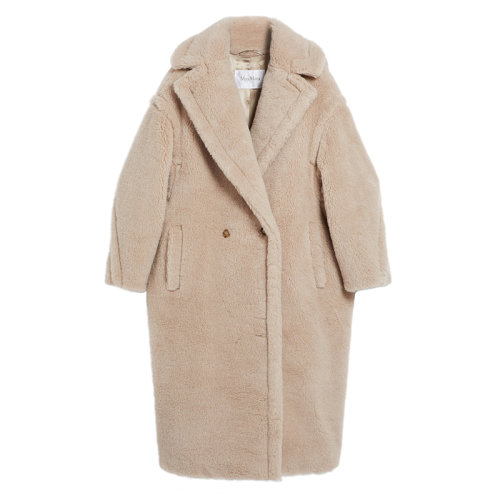 MaxMara/麥絲瑪拉 22年秋冬新款 TEDGIRL系列 女士沙色泰迪熊外套大衣1016022306002