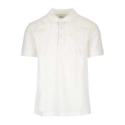 BURBERRY/博柏利   服裝 翻領(lǐng) 男性 簡(jiǎn)約 寬松 白色 男士短POLO 8014005