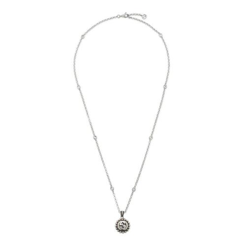  GUCCI古馳 22年秋冬 女士 互扣式雙G吊墜項鏈 728466 J89B0 9515