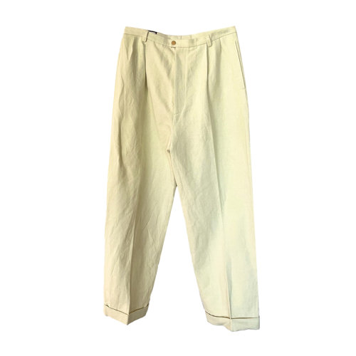 Gucci 古馳  新款男士休閑褲 果綠色 棉麻面料