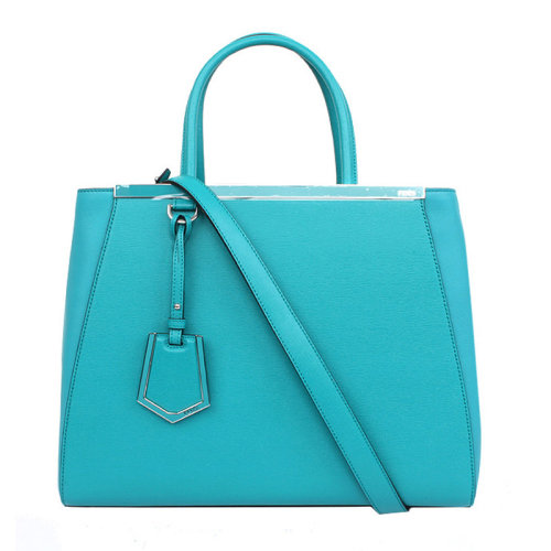 FENDI/芬迪 REGULAR 2JOURS系列女士純色吊飾按扣開合購物包手提包單肩包斜挎包女包 8BH250-D7E 多色可選