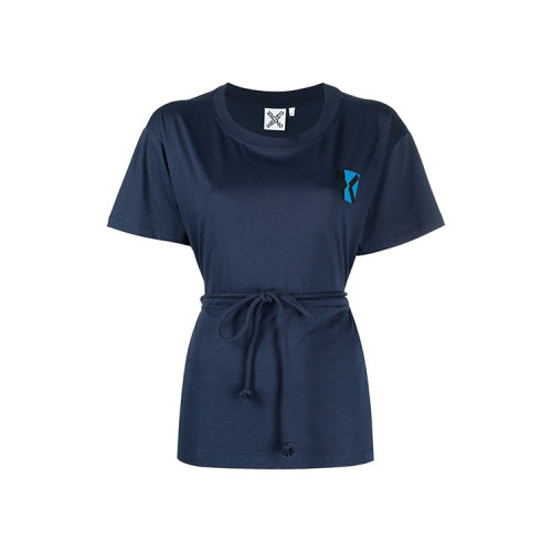 KENZO/高田賢三  凱卓女裝 女士藍(lán)色棉質(zhì)時尚圓領(lǐng)春夏短袖T恤 FB52TS6374SJ.77