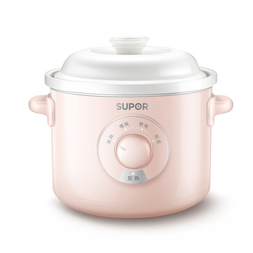 supor/蘇泊爾 電燉鍋電燉盅 煲湯鍋燉湯鍋 煮粥鍋 白陶瓷內(nèi)膽DG30YK21
