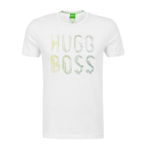 Hugo Boss 雨果波士  男裝 服裝 圓領(lǐng)棉質(zhì)logo印花男士短袖T恤