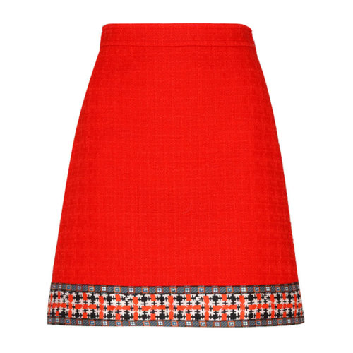GUCCI/古馳 女裙 女士橙色羊毛半身裙 611208-ZADDL-6075