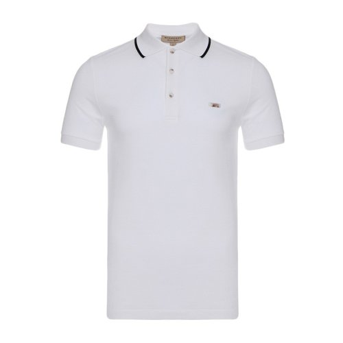  BURBERRY/博柏利 男士白色棉質(zhì)短袖POLO衫 4037227 PLFSX