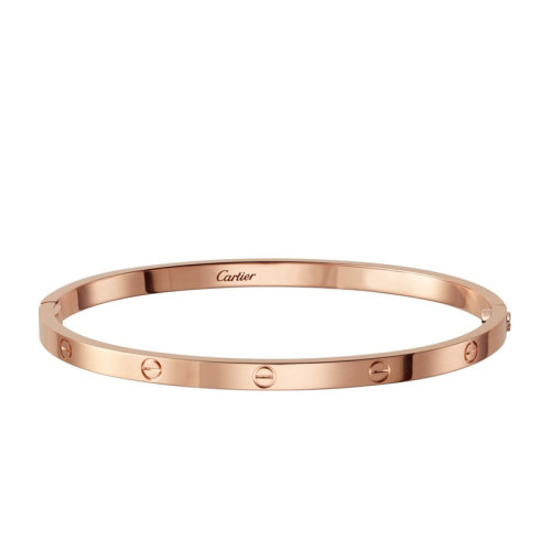 CARTIER/卡地亞 LOVE小號(hào)款18K金玫瑰金手鐲 B6047315
