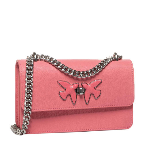 Pinko/品高女士水綠色時尚鏈條包單肩包斜挎包飛鳥燕子包女包1P21ML 多色可選