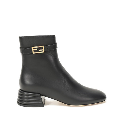 FENDI/芬迪 女士皮革粗跟靴子短靴皮靴 8T8059 NA7