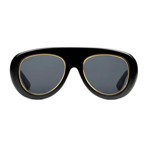  GUCCI古馳 22年秋冬 男士 領(lǐng)航員鏡框太陽(yáng)眼鏡 691373 J0740 1012