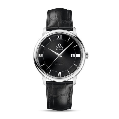 OMEGA/歐米茄 碟飛系列 典雅 同軸腕表 精鋼表殼 皮表帶 自動機(jī)械 男士腕表 424.13.40.20.01.001