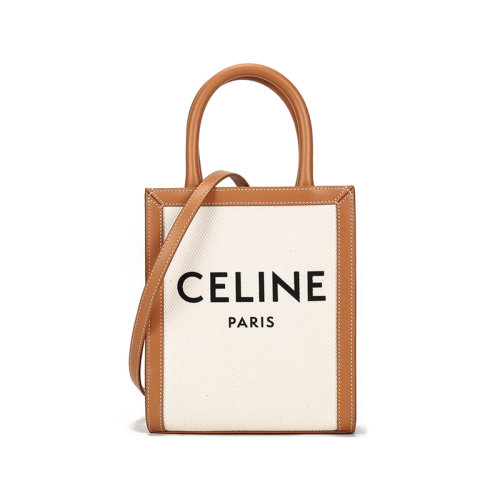 CELINE/賽琳   女士織物/配皮CABAS手提單肩斜挎包LOGO圖案迷你款 193302BNZ 02NT