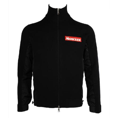 Moncler/蒙克萊 男士黑色羊毛外套 9422100 A9041 999