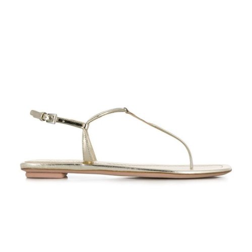 PRADA/普拉達(dá)  夾腳涼拖 女性 銀色 平跟涼鞋 1Y558B-F-005#3AU1#F0846