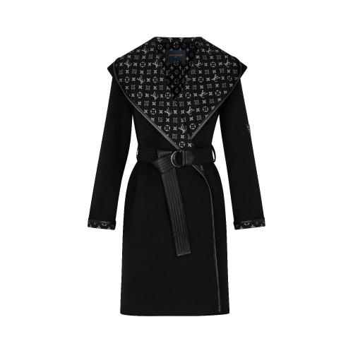  LV路易威登 22年秋冬 女士 大衣 連帽系帶大衣 1A4PE7 1A4PE6 1A4PE5 1A4PEA 1A4PE9 1A4PE8 預(yù)定商品2-8周發(fā)貨