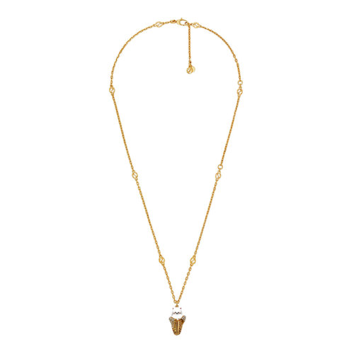 GUCCI/古馳  金色金屬黃色和白色琺瑯?biāo)У鯄嬳楁?62494I66568518