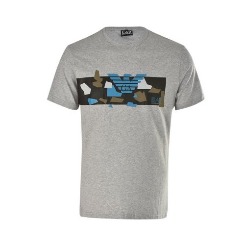  Emporio Armani/安普里奧阿瑪尼 男士灰色棉質(zhì)短袖T恤 3GPT09 JT7Z 3905 PLFSX