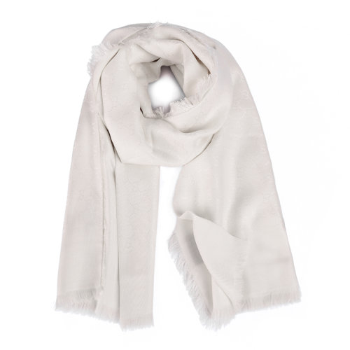 GUCCI/古馳  GG真絲羊毛圍巾披肩 406236-3G632-9000