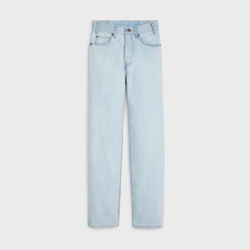  CELINE賽琳思琳 22年秋冬 女士 牛仔褲 MARGARET SUN-FADED水洗牛仔褲 2N500276Q.08SF