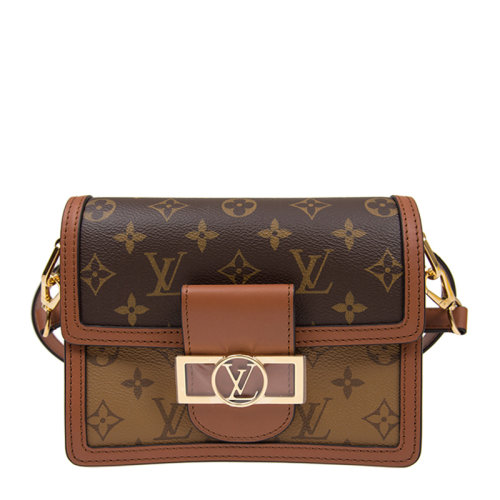 Louis Vuitton/路易威登 女士皮革啡色帆布小牛皮經(jīng)典老花單肩包斜挎包女包M44580【預(yù)售3-4周】