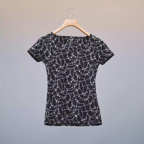  HERMES愛馬仕 22年秋冬 女士 短袖T恤 T-shirt micro imprime ??Tresor de Medor?? H2H460