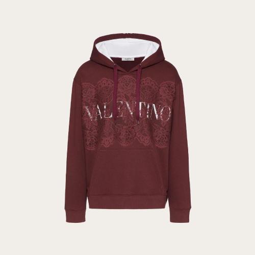  VALENTINO華倫天奴 22年秋冬 男士 衛(wèi)衣 SWEAT-SHIRT IMPRIMé VALENTINO A_VEC BRODERIE EN D