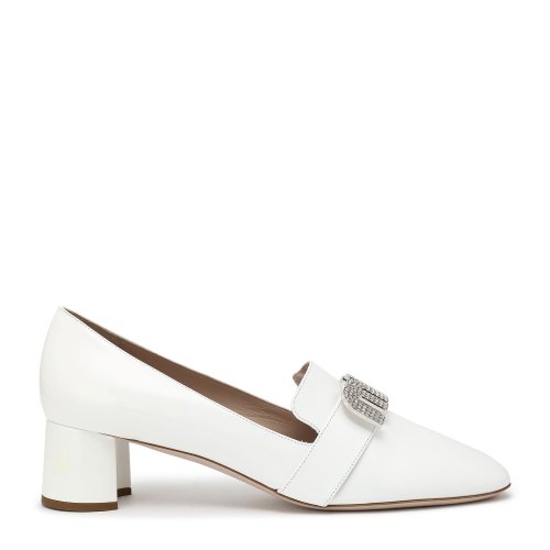 MIUMIU 純色 金屬裝飾 時尚 女士中跟鞋 5I128C JHR F0009