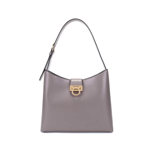 Salvatore Ferragamo/菲拉格慕 女士TRIFOLIO系列牛皮手提單肩包 210928