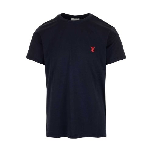 BURBERRY/博柏利 巴寶莉新款短袖 男士TB胸標(biāo)深藍(lán)色棉質(zhì)短袖T恤 8014022