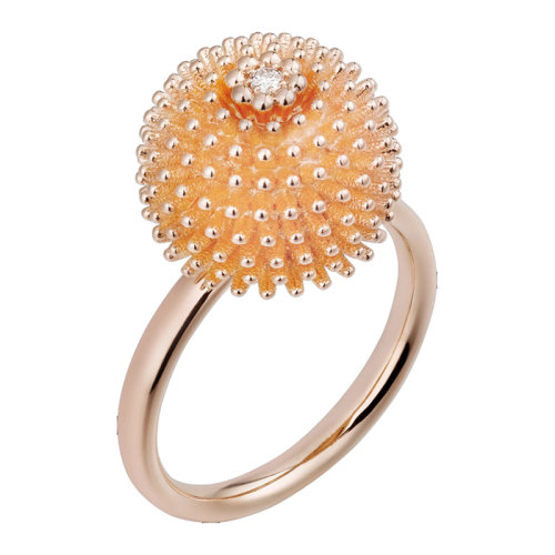 CARTIER/卡地亞 CACTUS DE CARTIER系列 18k金玫瑰金鑲嵌鉆石仙人球戒指B4224500