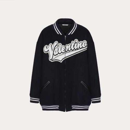  VALENTINO華倫天奴 22年秋冬 男士 夾克 BOMBER EN LAINE A_VEC éCUSSON VALENTINO BRODé 1V