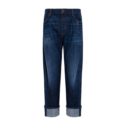 Emporio Armani 男士 深藍色 牛仔長褲  6H1J70-1DM7Z-0942