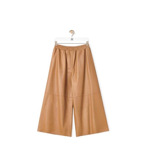  LOEWE羅意威 22年秋冬 女士 休閑褲 Cropped trousers in nappa S359Y54L11-5542