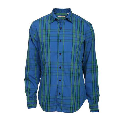 BURBERRY/博柏利男裝 服飾 時(shí)尚百搭 棉質(zhì)經(jīng)典格紋襯衣 男士長(zhǎng)袖襯衫 3963781