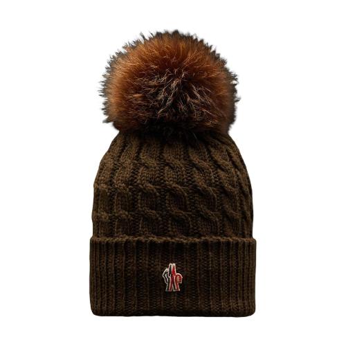  MONCLER蒙可蒙克萊 22年秋冬 女士 帽子 Wool Beanie with Pom Pom H20983B000130402A825
