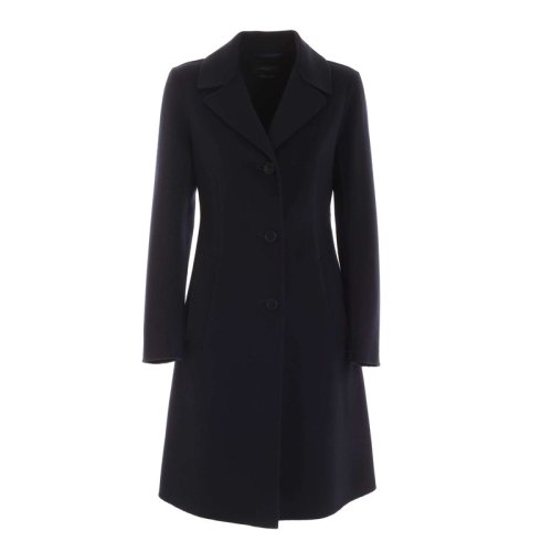  MaxMara/麥絲瑪拉 女士海軍藍(lán)羊毛大衣 50160109 015 PLFSX