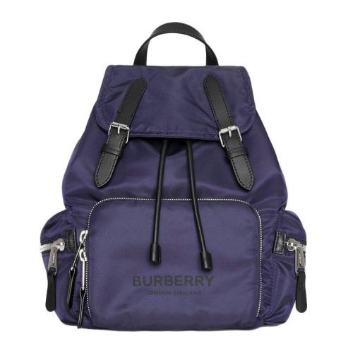  BURBERRY/博柏利 女士海軍藍(lán)尼龍雙肩背包 80116191 PLSX