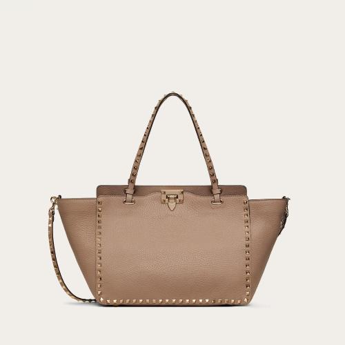  VALENTINO華倫天奴 22年秋冬 女士 手提包 Sac de taille moyenne Rockstud en veau graine 2W