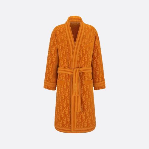  DIOR迪奧 22年秋冬 男士 睡袍 Peignoir Dior Oblique 033B360BB023_C141